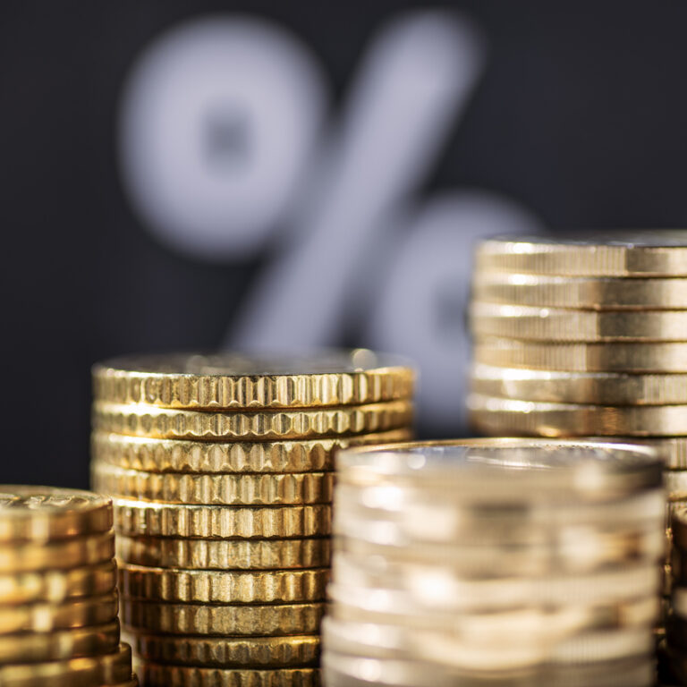 Money and percent signs